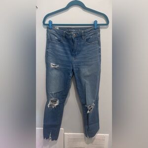 American Eagle Super Hi-Rise Jegging, Ripped